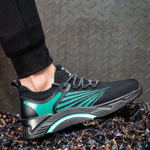 Tmax Schuhe Herren Damen Anti Smash Arbeitsschuhe Grün