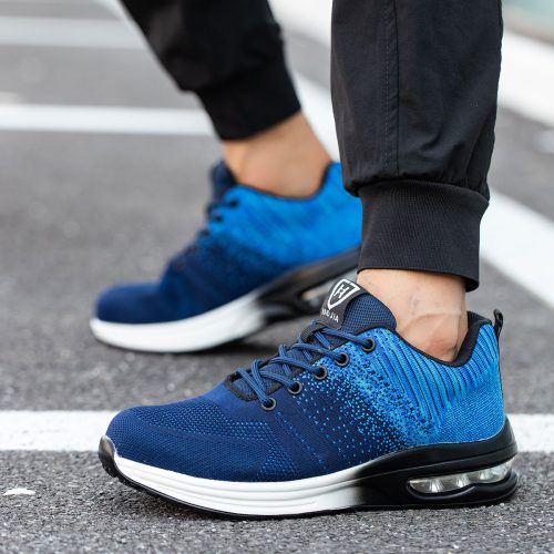 Tmax Schuhe Leicht Sportlich Arbeitsschuhe Atmungsaktiv Blau
